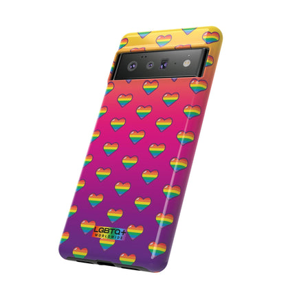 LGBTQWorldwide - ,,HERZ" Doppelgehäuse Handyhülle Accessories, Glossy, iPhone Cases, Matte, Phone accessory, Phone Cases, Samsung Cases, Thermo, Valentine's Day Picks lgbtq Bekleidung Accessoires unisex Zubehör