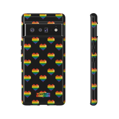 LGBTQWorldwide - ,,COMIC HERZEN" Doppelgehäuse Handyhülle Accessories, Glossy, iPhone Cases, Matte, Phone accessory, Phone Cases, Samsung Cases, Thermo, Valentine's Day Picks lgbtq Bekleidung Accessoires unisex Zubehör