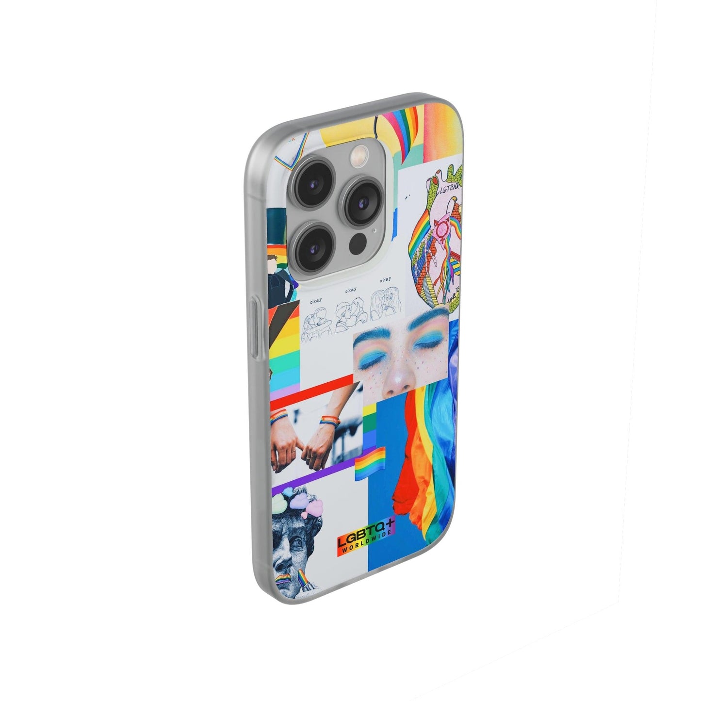 LGBTQWorldwide - ,,SEI FREI" Flexible Handyhülle Accessories, Case, iPhone, iPhone Cases, Phone accessory, Phone Cases, Samsung Cases, silikon, Valentine's Day promotion lgbtq Bekleidung Accessoires unisex Zubehör