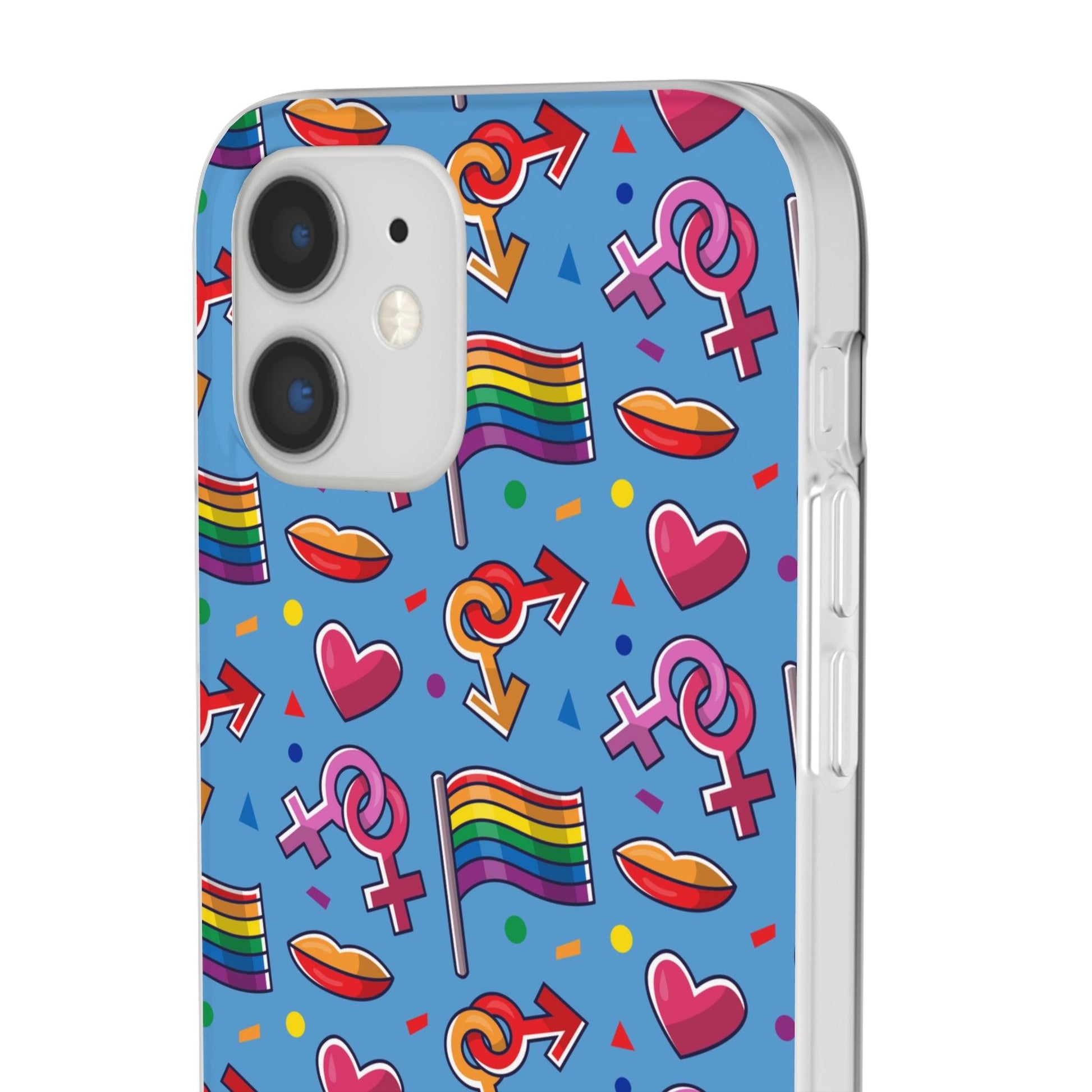 LGBTQWorldwide - ,,FLAGGEN" Flexible Handyhülle Accessories, Case, iPhone, iPhone Cases, Phone accessory, Phone Cases, Samsung Cases, silikon, Valentine's Day promotion lgbtq Bekleidung Accessoires unisex Zubehör