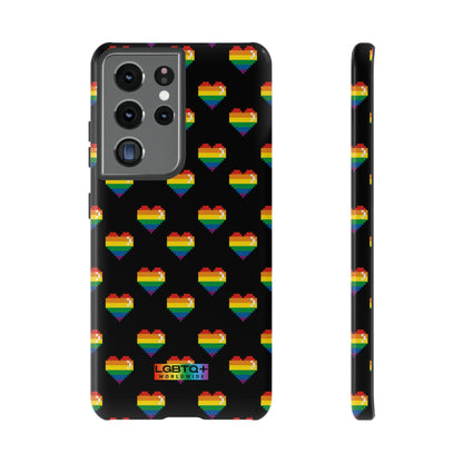 LGBTQWorldwide - ,,COMIC HERZEN" Doppelgehäuse Handyhülle Accessories, Glossy, iPhone Cases, Matte, Phone accessory, Phone Cases, Samsung Cases, Thermo, Valentine's Day Picks lgbtq Bekleidung Accessoires unisex Zubehör