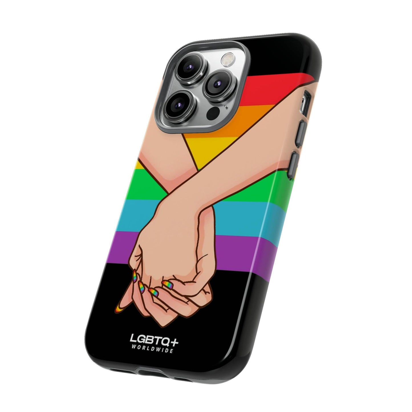 LGBTQWorldwide - ,,TOGETHER PRIDE" Doppelgehäuse Handyhülle Accessories, Glossy, iPhone Cases, Matte, Phone accessory, Phone Cases, Samsung Cases, Thermo, Valentine's Day Picks lgbtq Bekleidung Accessoires unisex Zubehör