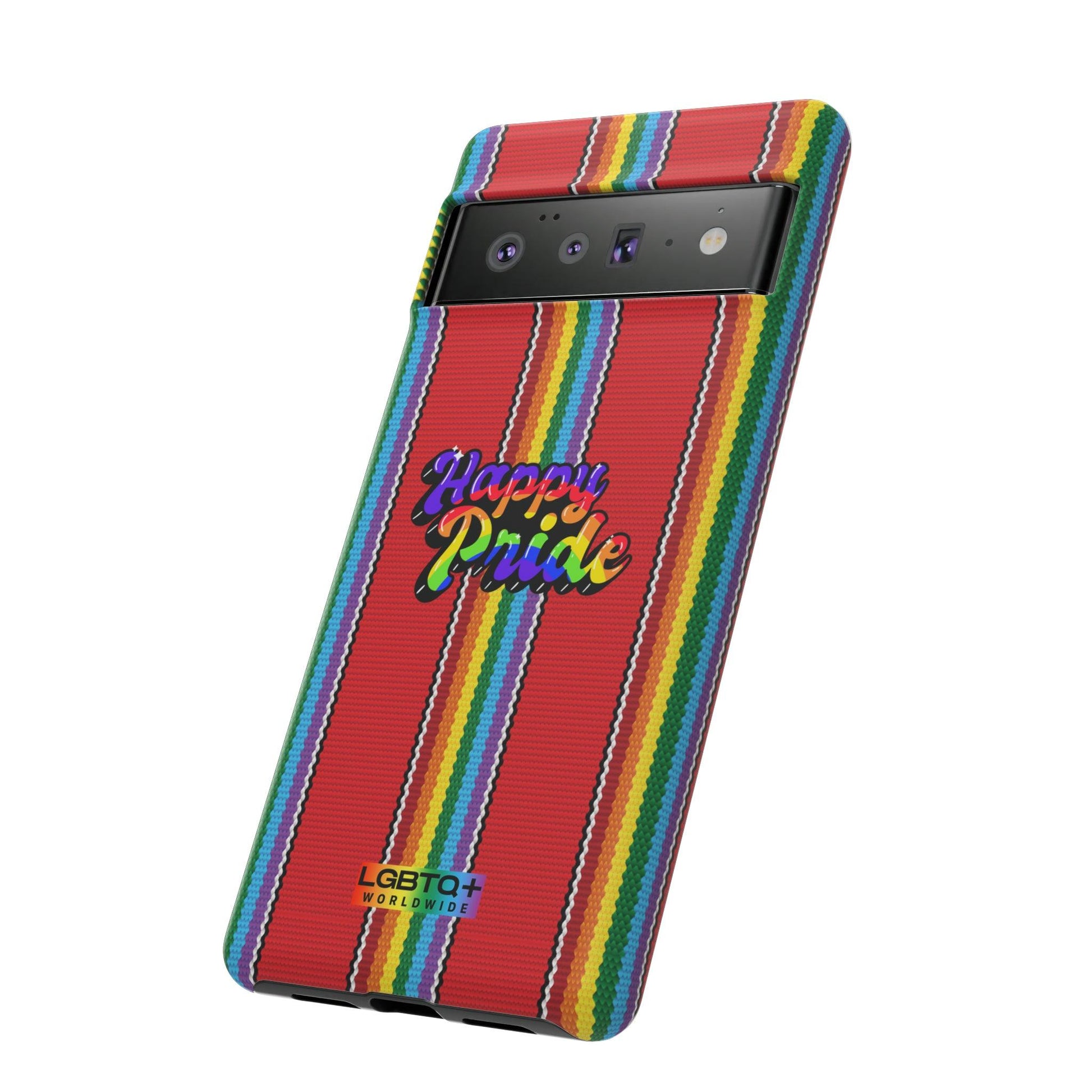 LGBTQWorldwide - ,,HAPPY PRIDE" Doppelgehäuse Handyhülle Accessories, Glossy, iPhone Cases, Matte, Phone accessory, Phone Cases, Samsung Cases, Thermo, Valentine's Day Picks lgbtq Bekleidung Accessoires unisex Zubehör