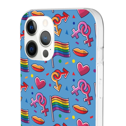 LGBTQWorldwide - ,,FLAGGEN" Flexible Handyhülle Accessories, Case, iPhone, iPhone Cases, Phone accessory, Phone Cases, Samsung Cases, silikon, Valentine's Day promotion lgbtq Bekleidung Accessoires unisex Zubehör