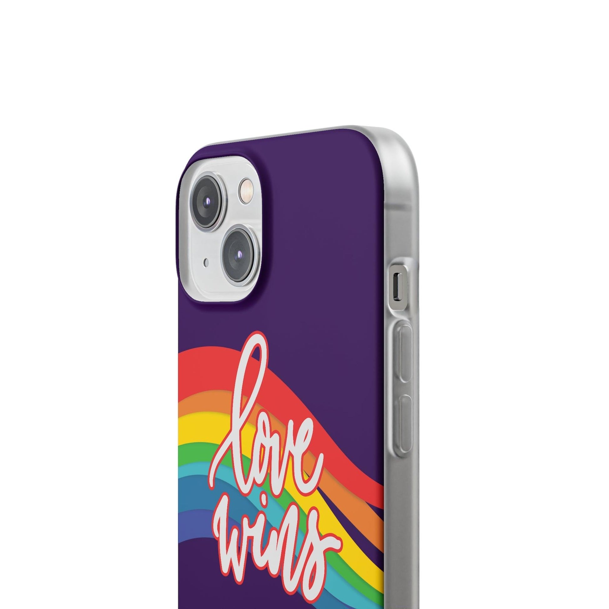 LGBTQWorldwide - ,,LIEBE GEWINNT" Flexible Handyhülle Accessories, Case, iPhone, iPhone Cases, Phone accessory, Phone Cases, Samsung Cases, silikon, Valentine's Day promotion lgbtq Bekleidung Accessoires unisex Zubehör