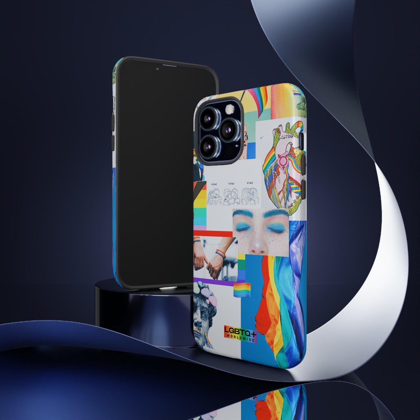 LGBTQWorldwide - ,,LEBEN"Doppelgehäuse Handyhülle Accessories, Glossy, iPhone Cases, Matte, Phone accessory, Phone Cases, Samsung Cases, Thermo, Valentine's Day Picks lgbtq Bekleidung Accessoires unisex Zubehör