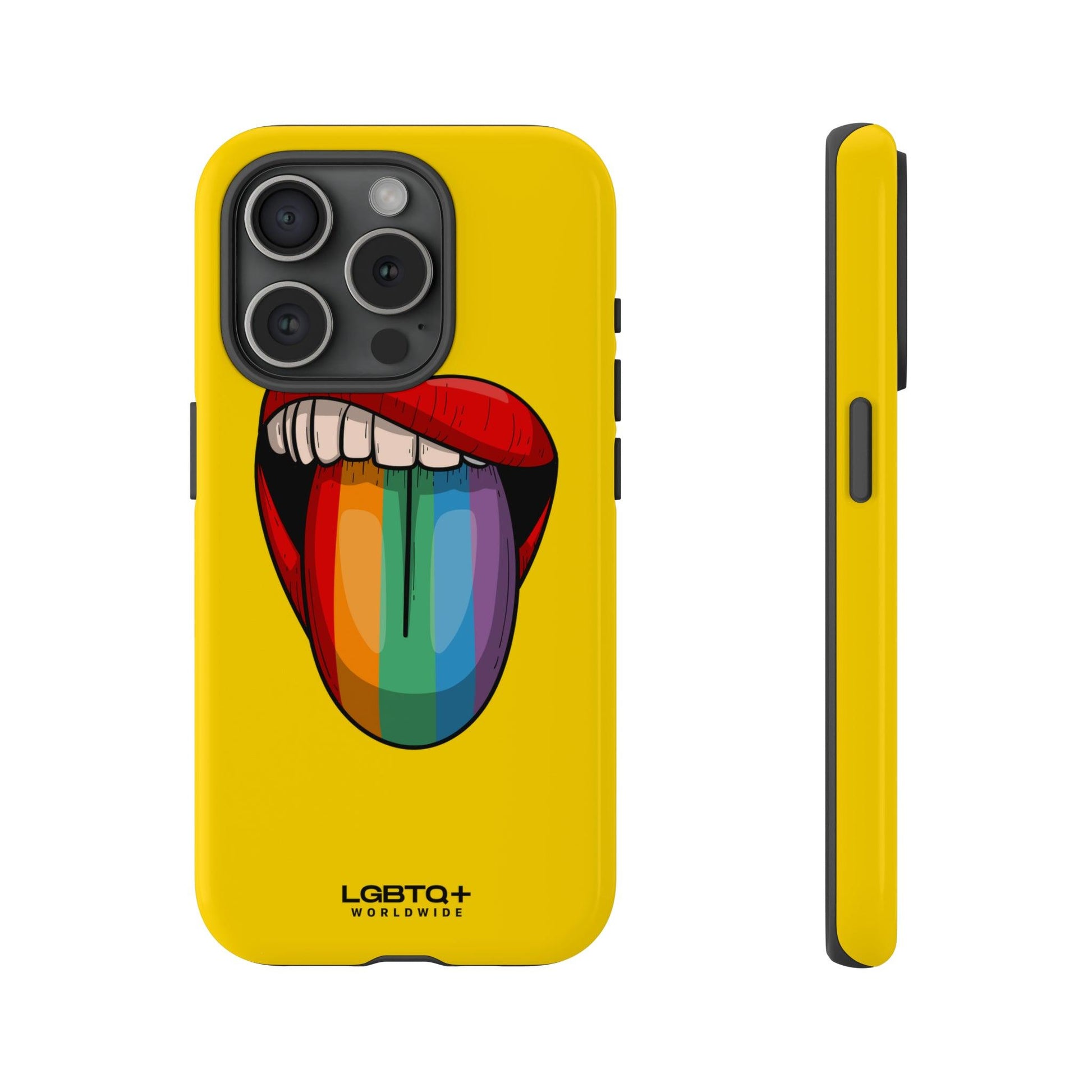 LGBTQWorldwide - ,,ZUNGE" Doppelgehäuse Handyhülle Accessories, Glossy, iPhone Cases, Matte, Phone accessory, Phone Cases, Samsung Cases, Thermo, Valentine's Day Picks lgbtq Bekleidung Accessoires unisex Zubehör