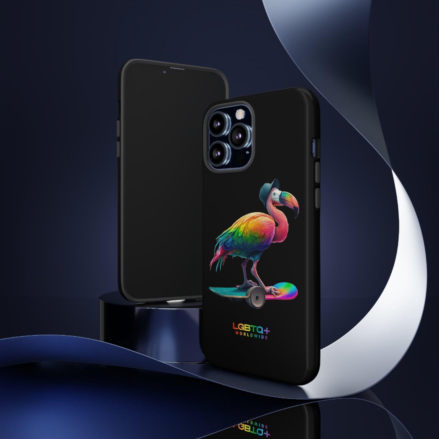 LGBTQWorldwide - ,,FLAMINGO" Doppelgehäuse Handyhülle Accessories, Glossy, iPhone Cases, Matte, Phone accessory, Phone Cases, Samsung Cases, tough, Valentine's Day Picks lgbtq Bekleidung Accessoires unisex Zubehör