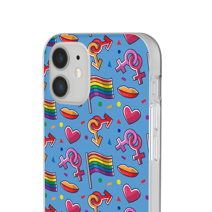 LGBTQWorldwide - ,,FLAGGEN" Flexible Handyhülle Accessories, Case, iPhone, iPhone Cases, Phone accessory, Phone Cases, Samsung Cases, silikon, Valentine's Day promotion lgbtq Bekleidung Accessoires unisex Zubehör