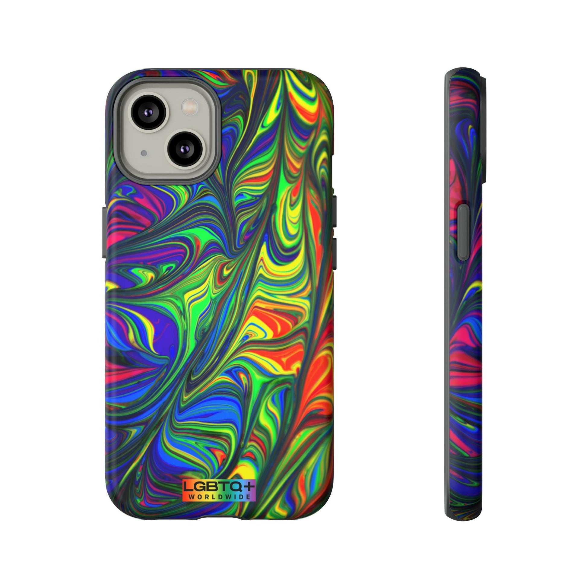 LGBTQWorldwide - ,,ILLUSION" Doppelgehäuse Handyhülle Accessories, Glossy, iPhone Cases, Matte, Phone accessory, Phone Cases, Samsung Cases, Thermo, Valentine's Day Picks lgbtq Bekleidung Accessoires unisex Zubehör