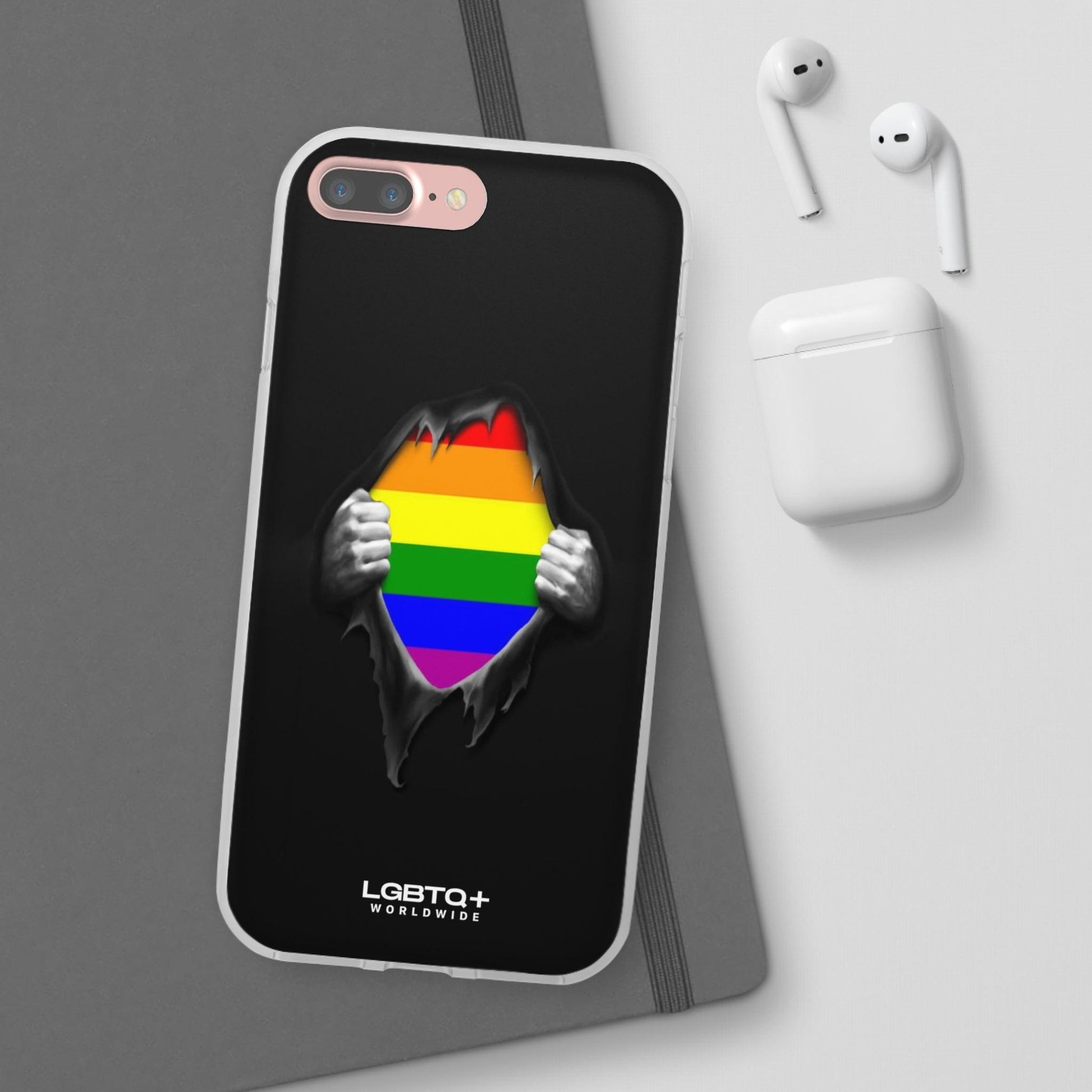 LGBTQWorldwide - ,,SCHWARZES LOCH" Flexible Handyhülle Accessories, Case, iPhone, iPhone Cases, Phone accessory, Phone Cases, Samsung Cases, silikon, Valentine's Day promotion lgbtq Bekleidung Accessoires unisex Zubehör