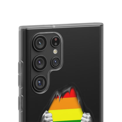 LGBTQWorldwide - ,,SCHWARZES LOCH" Flexible Handyhülle Accessories, Case, iPhone, iPhone Cases, Phone accessory, Phone Cases, Samsung Cases, silikon, Valentine's Day promotion lgbtq Bekleidung Accessoires unisex Zubehör