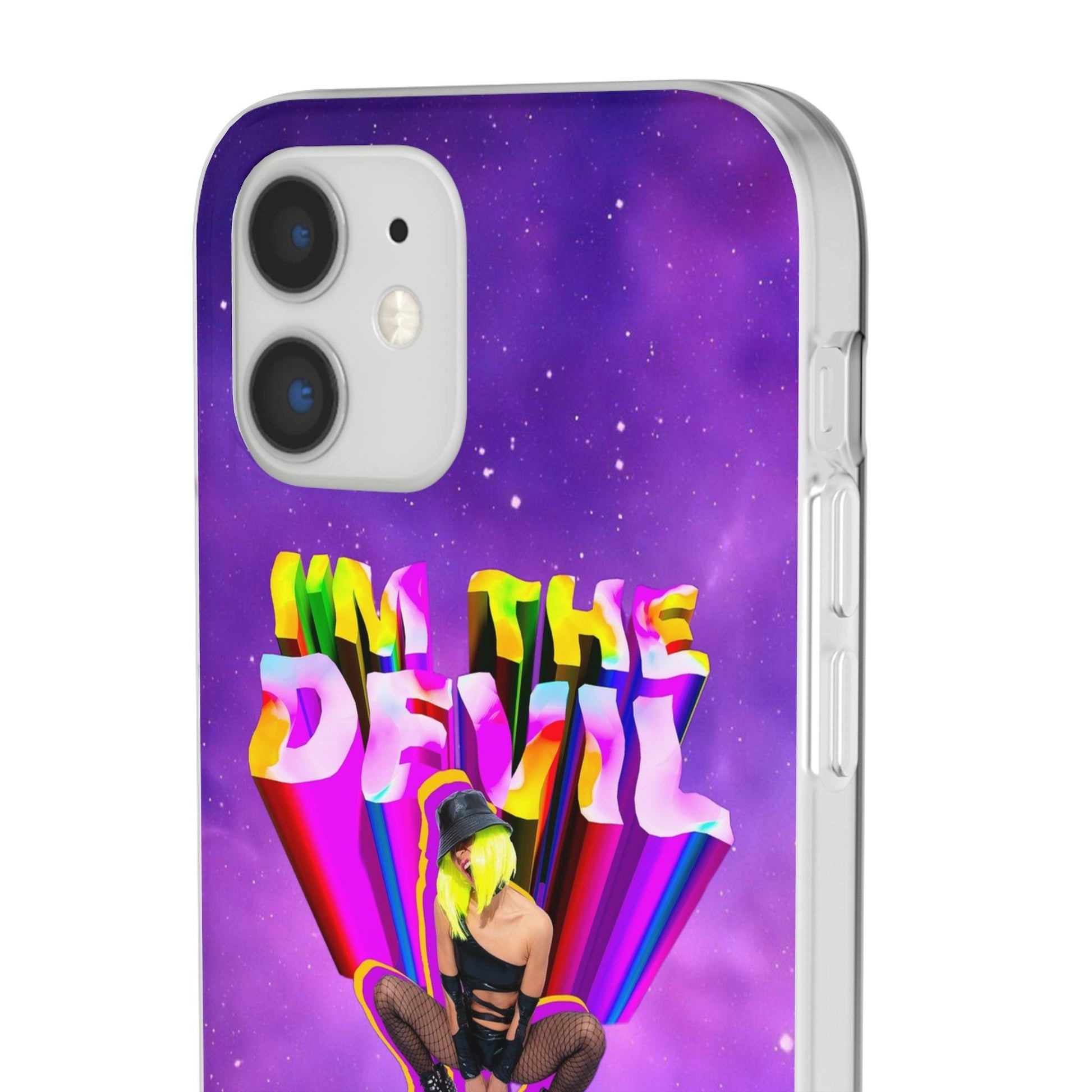 LGBTQWorldwide - ,,I AM THE DEVIL" Flexible Handyhülle Accessories, Case, iPhone, iPhone Cases, Phone accessory, Phone Cases, Samsung Cases, silikon, Valentine's Day promotion lgbtq Bekleidung Accessoires unisex Zubehör