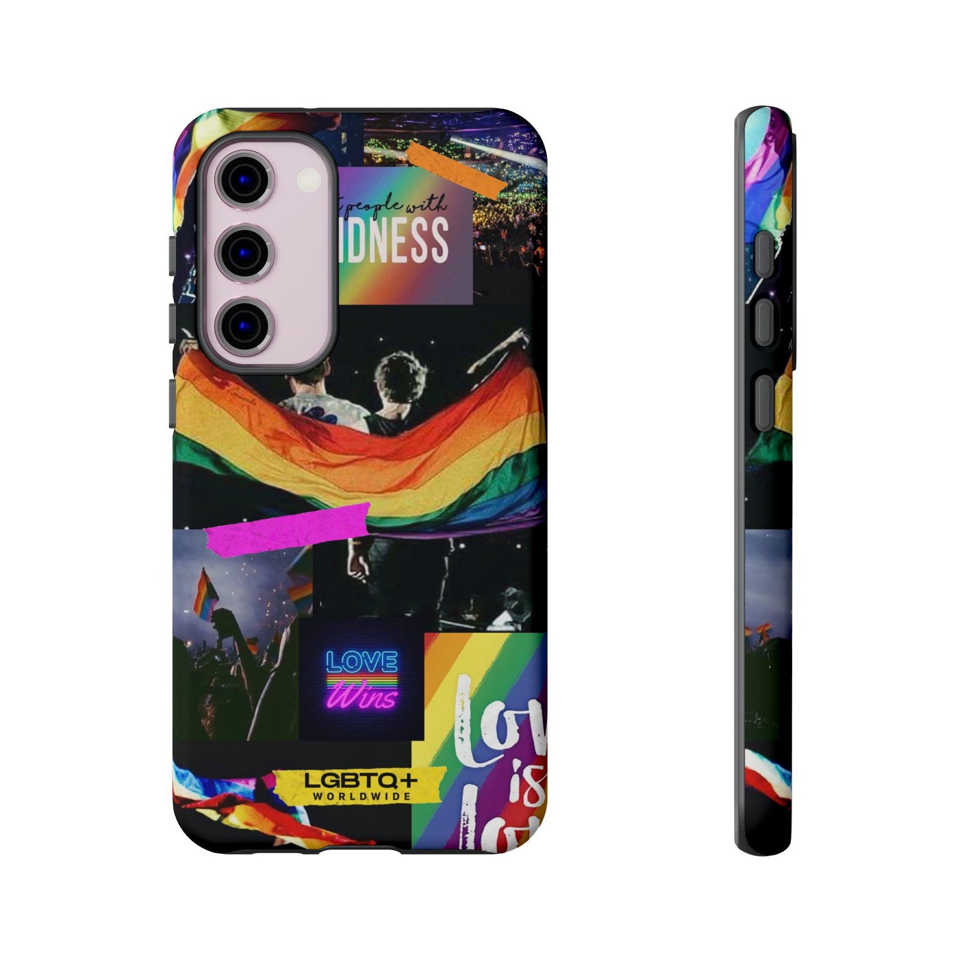 LGBTQWorldwide - ,,COMMUNITY" Doppelgehäuse Handyhülle Accessories, Glossy, iPhone Cases, Matte, Phone accessory, Phone Cases, Samsung Cases, Thermo, Valentine's Day Picks lgbtq Bekleidung Accessoires unisex Zubehör