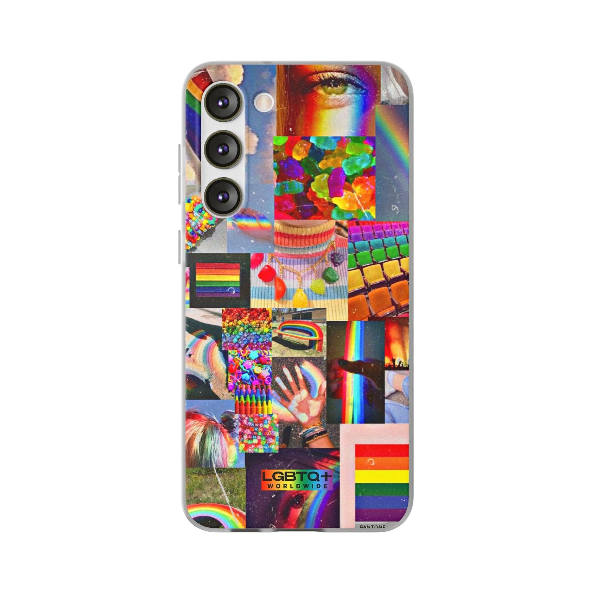 LGBTQWorldwide - ,,COMMUNITY" Flexible Handyhülle Accessories, Case, iPhone, iPhone Cases, Phone accessory, Phone Cases, Samsung Cases, silikon, Valentine's Day promotion lgbtq Bekleidung Accessoires unisex Zubehör