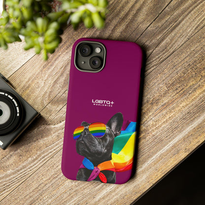 LGBTQWorldwide - ,,GLÜCKLICHER HUND" Doppelgehäuse Handyhülle Accessories, Glossy, iPhone Cases, Matte, Phone accessory, Phone Cases, Samsung Cases, Thermo, Valentine's Day Picks lgbtq Bekleidung Accessoires unisex Zubehör