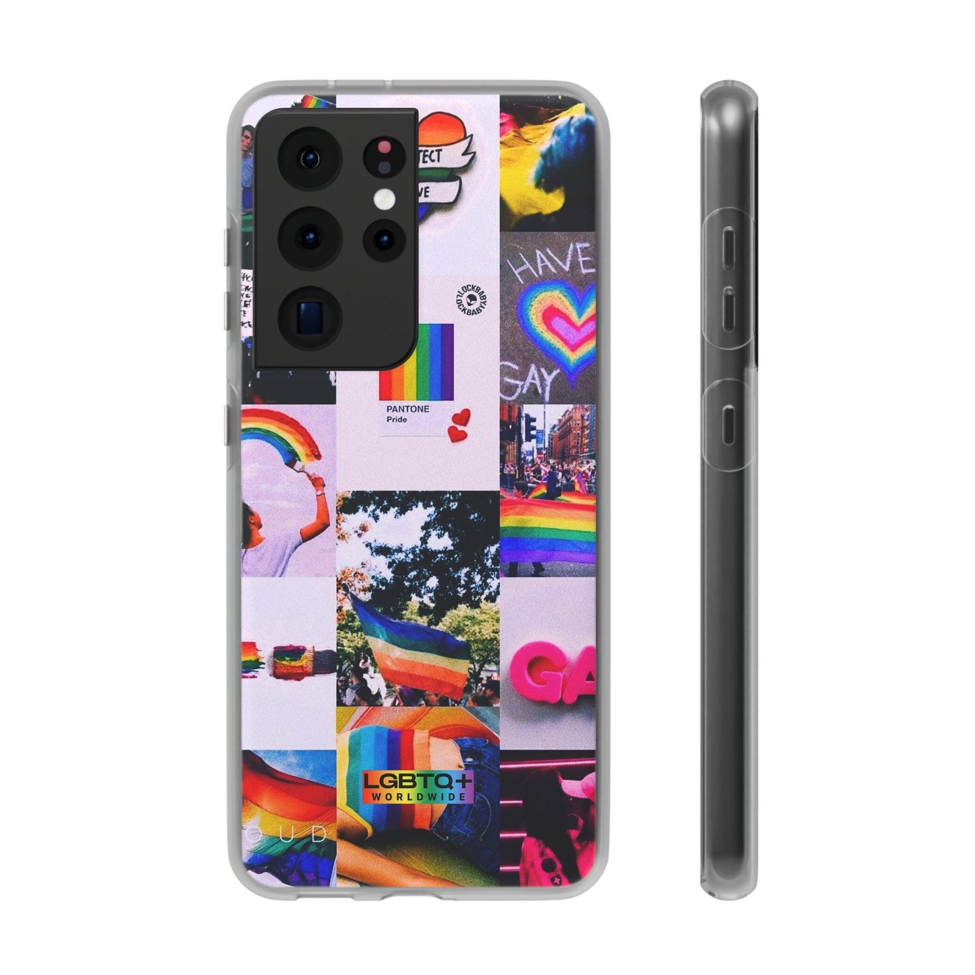 LGBTQWorldwide - ,,REGENBOGEN" Flexible Handyhülle Accessories, Case, iPhone, iPhone Cases, Phone accessory, Phone Cases, Samsung Cases, silikon, Valentine's Day promotion lgbtq Bekleidung Accessoires unisex Zubehör