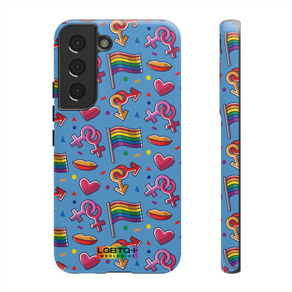 LGBTQWorldwide - ,,FÜHL DICH FREI" Doppelgehäuse Handyhülle Accessories, Glossy, iPhone Cases, Matte, Phone accessory, Phone Cases, Samsung Cases, Thermo, Valentine's Day Picks lgbtq Bekleidung Accessoires unisex Zubehör