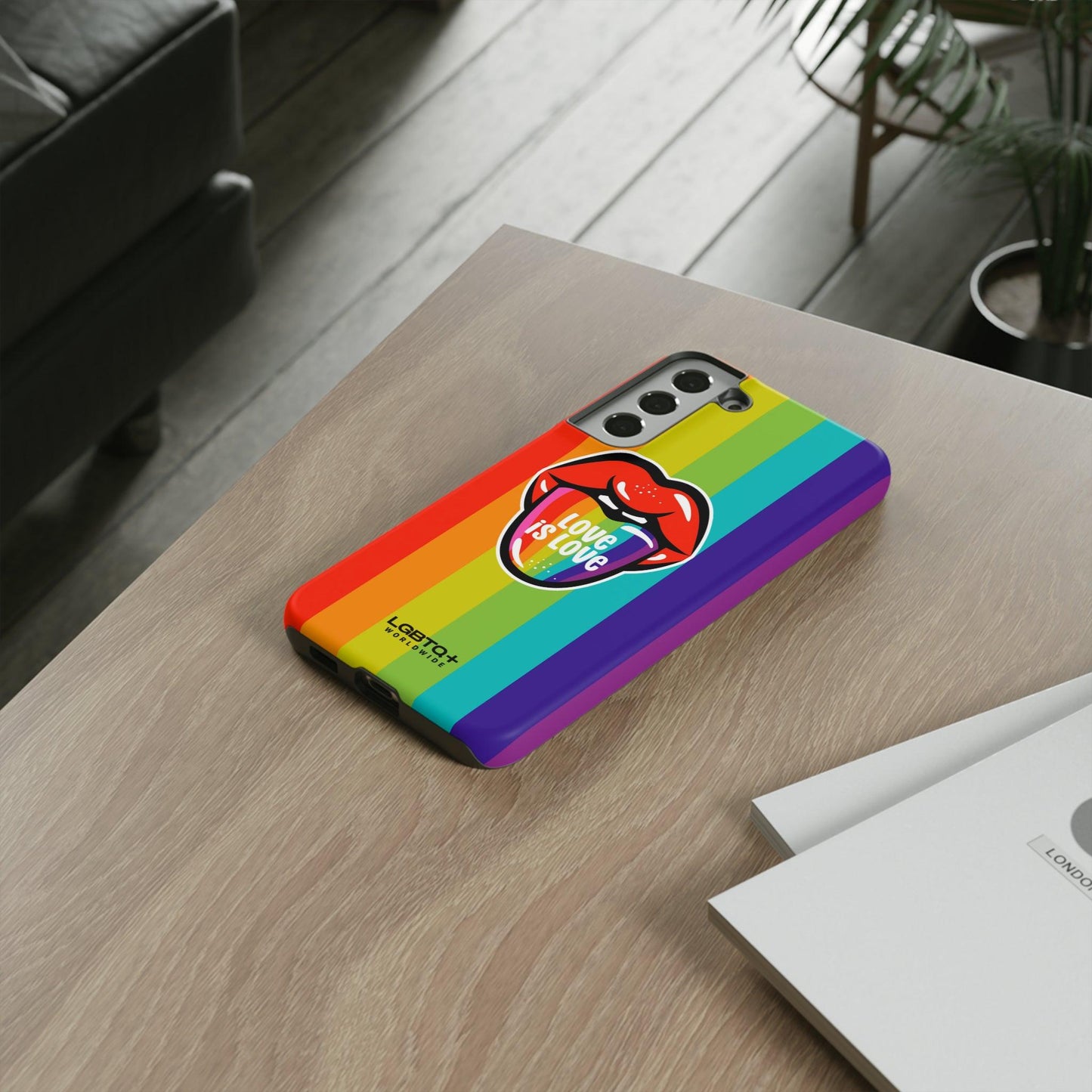 LGBTQWorldwide - ,,LIEBES ZUNGE" Doppelgehäuse Handyhülle Accessories, Glossy, iPhone Cases, Matte, Phone accessory, Phone Cases, Samsung Cases, Thermo, Valentine's Day Picks lgbtq Bekleidung Accessoires unisex Zubehör