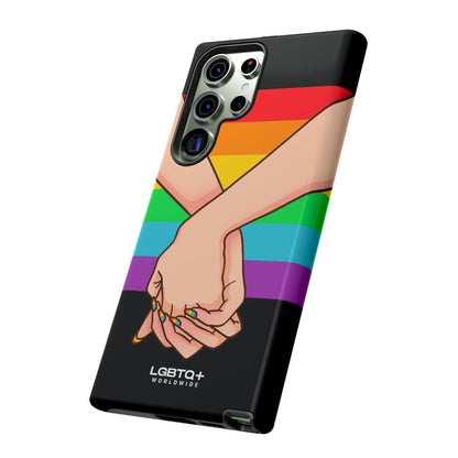 LGBTQWorldwide - ,,TOGETHER PRIDE" Doppelgehäuse Handyhülle Accessories, Glossy, iPhone Cases, Matte, Phone accessory, Phone Cases, Samsung Cases, Thermo, Valentine's Day Picks lgbtq Bekleidung Accessoires unisex Zubehör