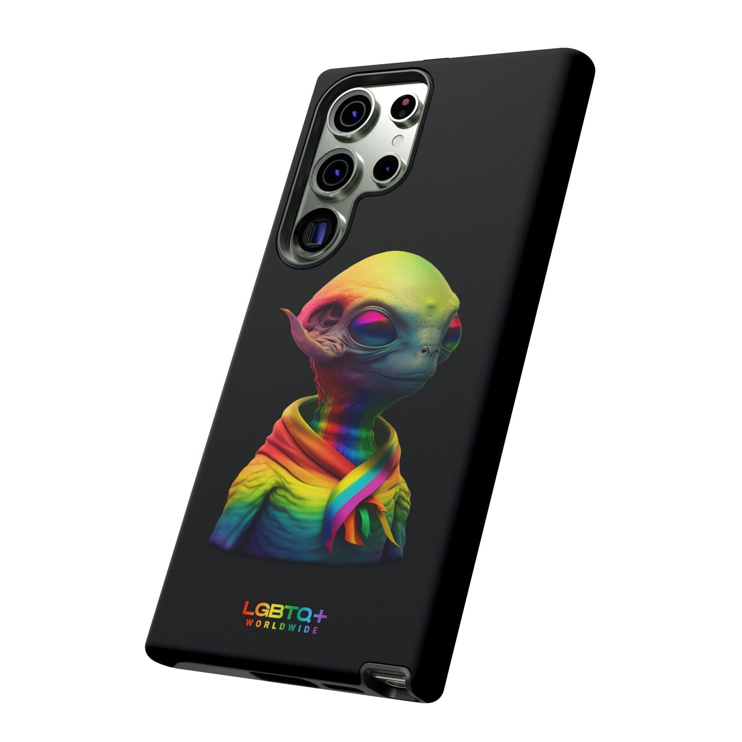 LGBTQWorldwide - ,,ALIEN" Doppelgehäuse Handyhülle Accessories, Glossy, iPhone Cases, Matte, Phone accessory, Phone Cases, Samsung Cases, tough, Valentine's Day Picks lgbtq Bekleidung Accessoires unisex Zubehör