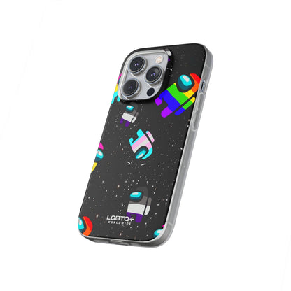 LGBTQWorldwide - ,,IMPOSTER" Flexible Handyhülle Accessories, Case, iPhone, iPhone Cases, Phone accessory, Phone Cases, Samsung Cases, silikon, Valentine's Day promotion lgbtq Bekleidung Accessoires unisex Zubehör