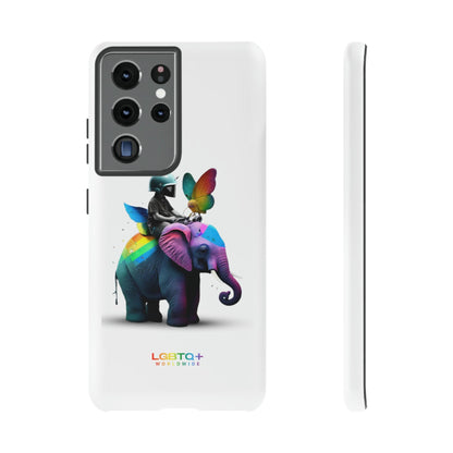 LGBTQWorldwide - ,,SCHMETTERLING" Doppelgehäuse Handyhülle Accessories, Glossy, iPhone Cases, Matte, Phone accessory, Phone Cases, Samsung Cases, tough, Valentine's Day Picks lgbtq Bekleidung Accessoires unisex Zubehör