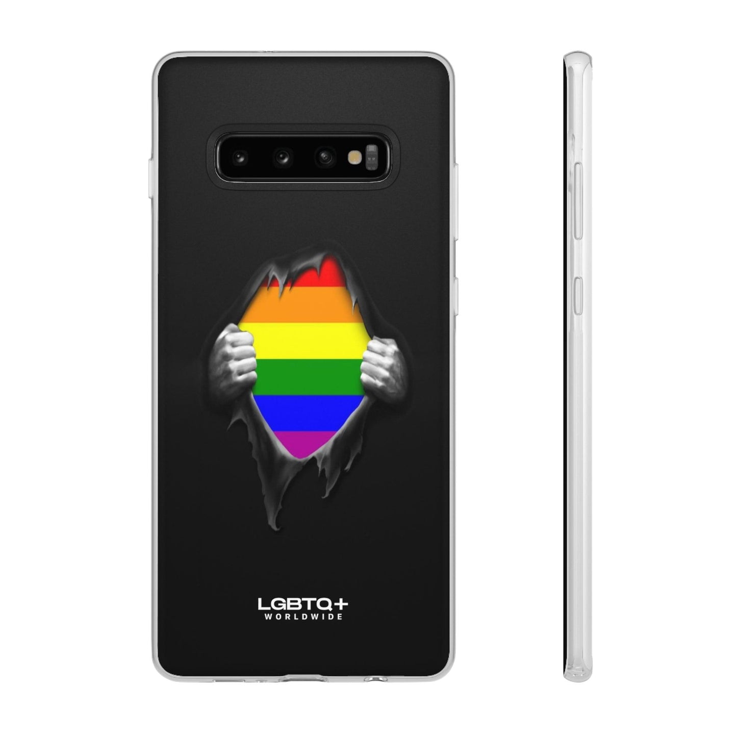 LGBTQWorldwide - ,,SCHWARZES LOCH" Flexible Handyhülle Accessories, Case, iPhone, iPhone Cases, Phone accessory, Phone Cases, Samsung Cases, silikon, Valentine's Day promotion lgbtq Bekleidung Accessoires unisex Zubehör