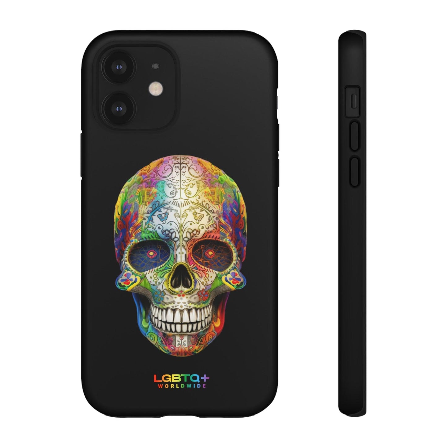 LGBTQWorldwide - ,,SKULL HEAD" Doppelgehäuse Handyhülle Accessories, Glossy, iPhone Cases, Matte, Phone accessory, Phone Cases, Samsung Cases, tough, Valentine's Day Picks lgbtq Bekleidung Accessoires unisex Zubehör