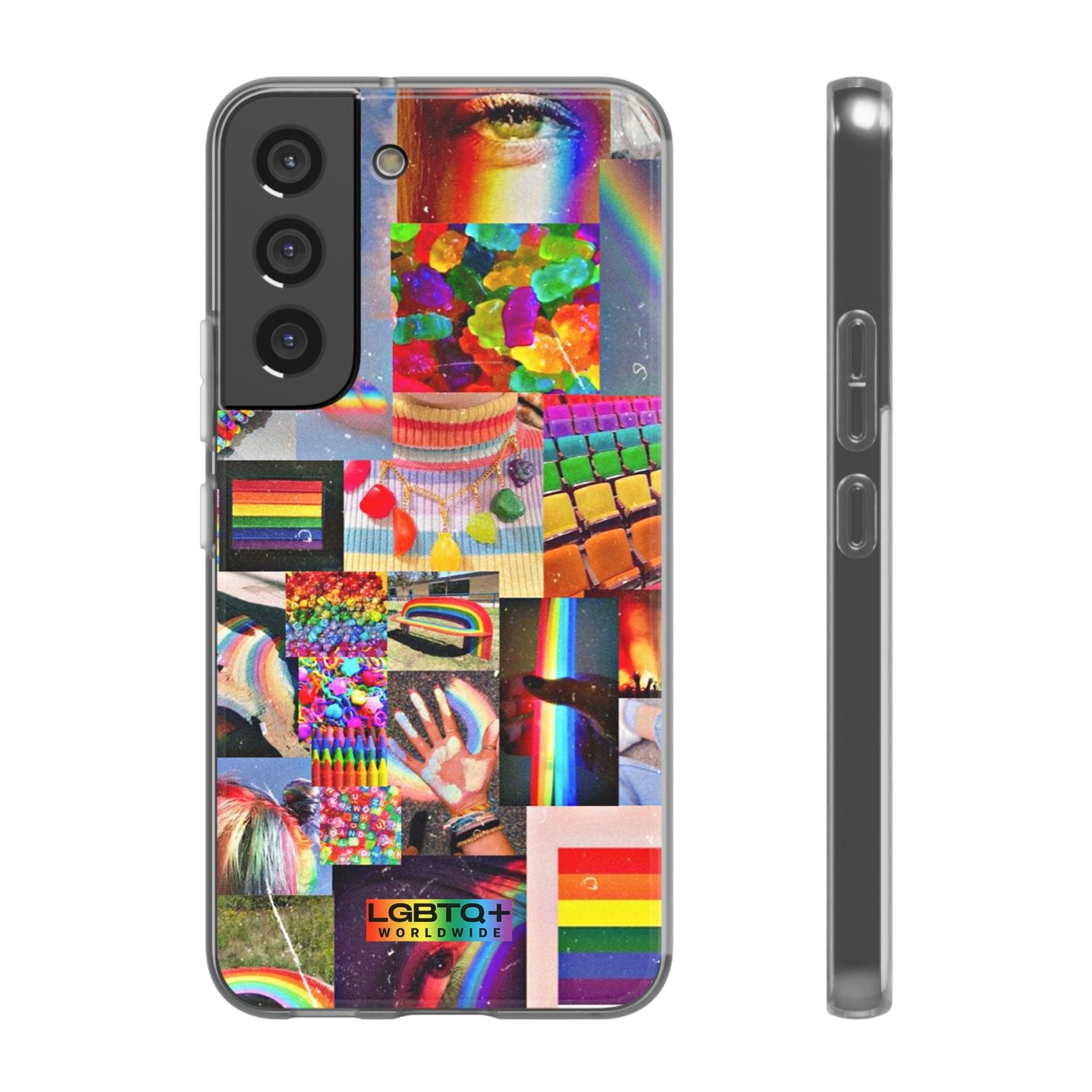 LGBTQWorldwide - ,,COMMUNITY" Flexible Handyhülle Accessories, Case, iPhone, iPhone Cases, Phone accessory, Phone Cases, Samsung Cases, silikon, Valentine's Day promotion lgbtq Bekleidung Accessoires unisex Zubehör