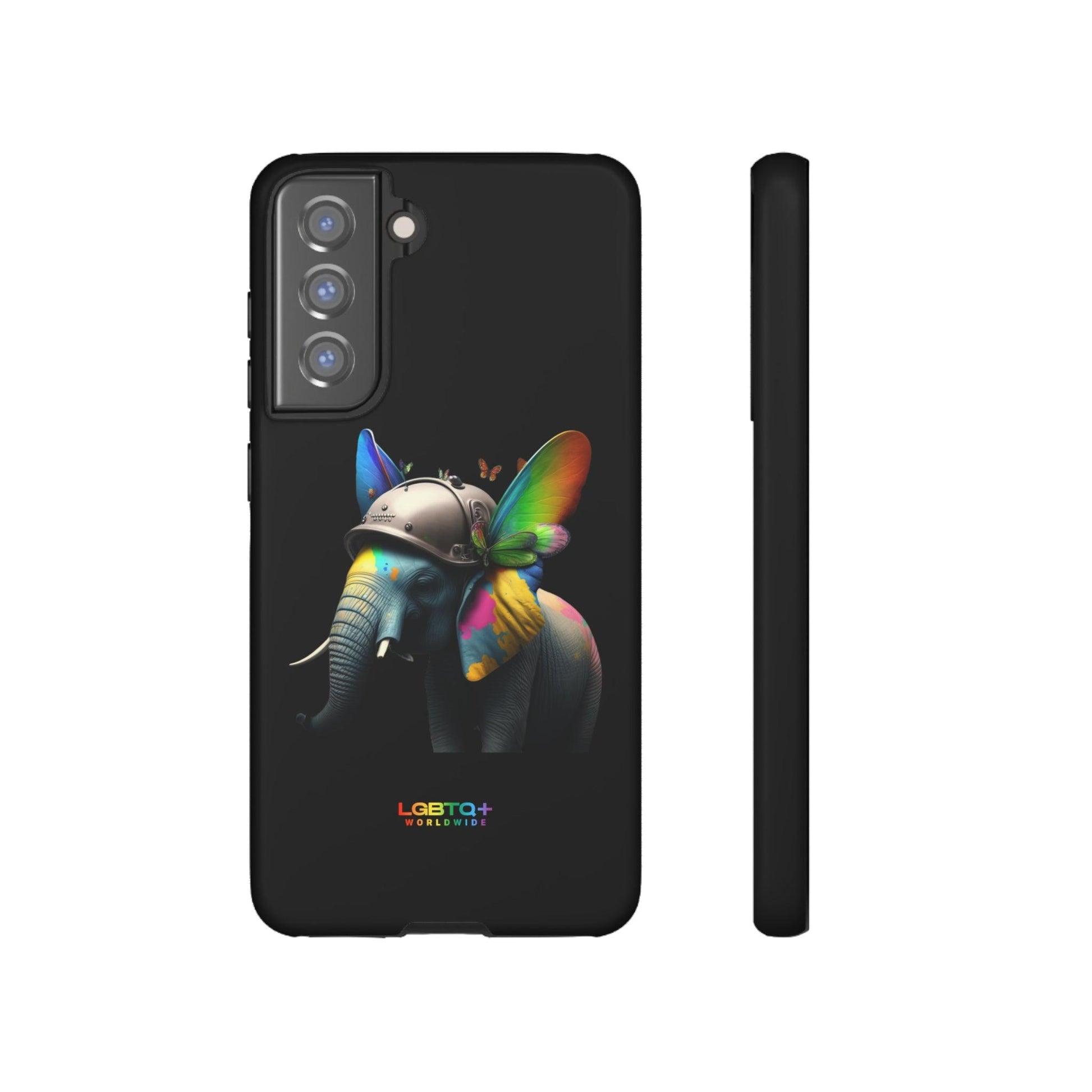 LGBTQWorldwide - ,,ELEFANT" Doppelgehäuse Handyhülle Accessories, Glossy, iPhone Cases, Matte, Phone accessory, Phone Cases, Samsung Cases, tough, Valentine's Day Picks lgbtq Bekleidung Accessoires unisex Zubehör