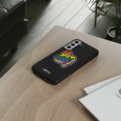 LGBTQWorldwide - ,,LOVE IS LOVE" Doppelgehäuse Handyhülle Accessories, Glossy, iPhone Cases, Matte, Phone accessory, Phone Cases, Samsung Cases, Thermo, Valentine's Day Picks lgbtq Bekleidung Accessoires unisex Zubehör