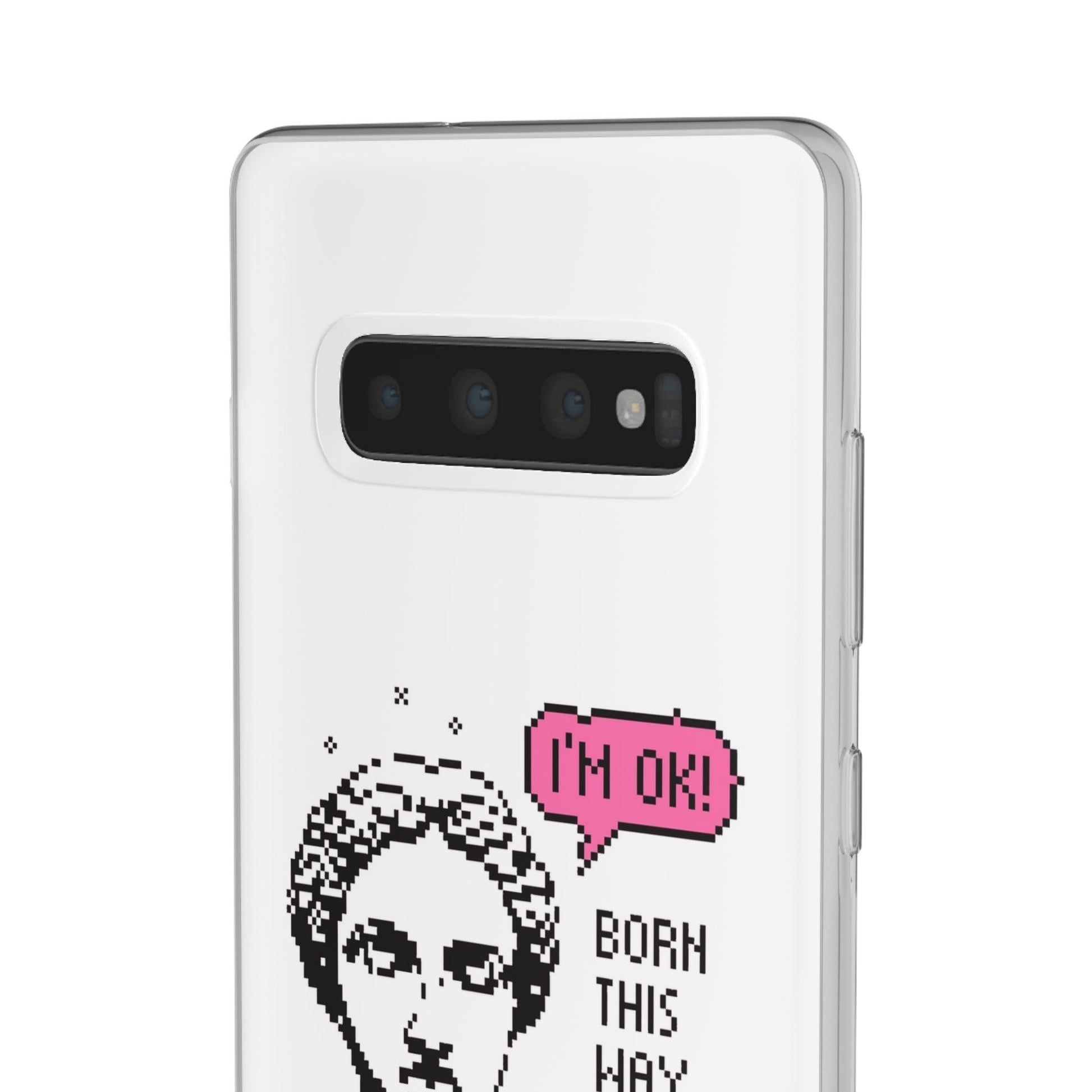 LGBTQWorldwide - ,,BORN THIS WAY" Flexible Handyhülle Accessories, Case, iPhone, iPhone Cases, Phone accessory, Phone Cases, Samsung Cases, silikon, Valentine's Day promotion lgbtq Bekleidung Accessoires unisex Zubehör