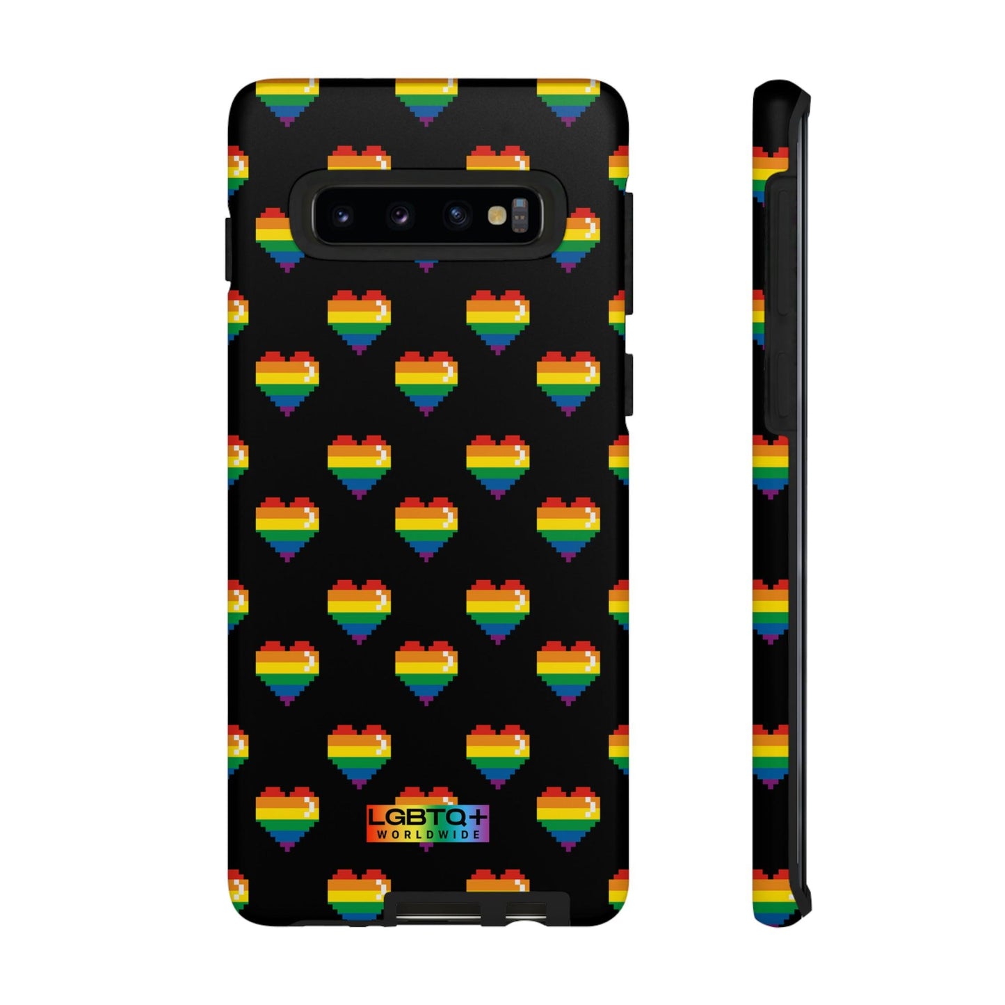 LGBTQWorldwide - ,,COMIC HERZEN" Doppelgehäuse Handyhülle Accessories, Glossy, iPhone Cases, Matte, Phone accessory, Phone Cases, Samsung Cases, Thermo, Valentine's Day Picks lgbtq Bekleidung Accessoires unisex Zubehör