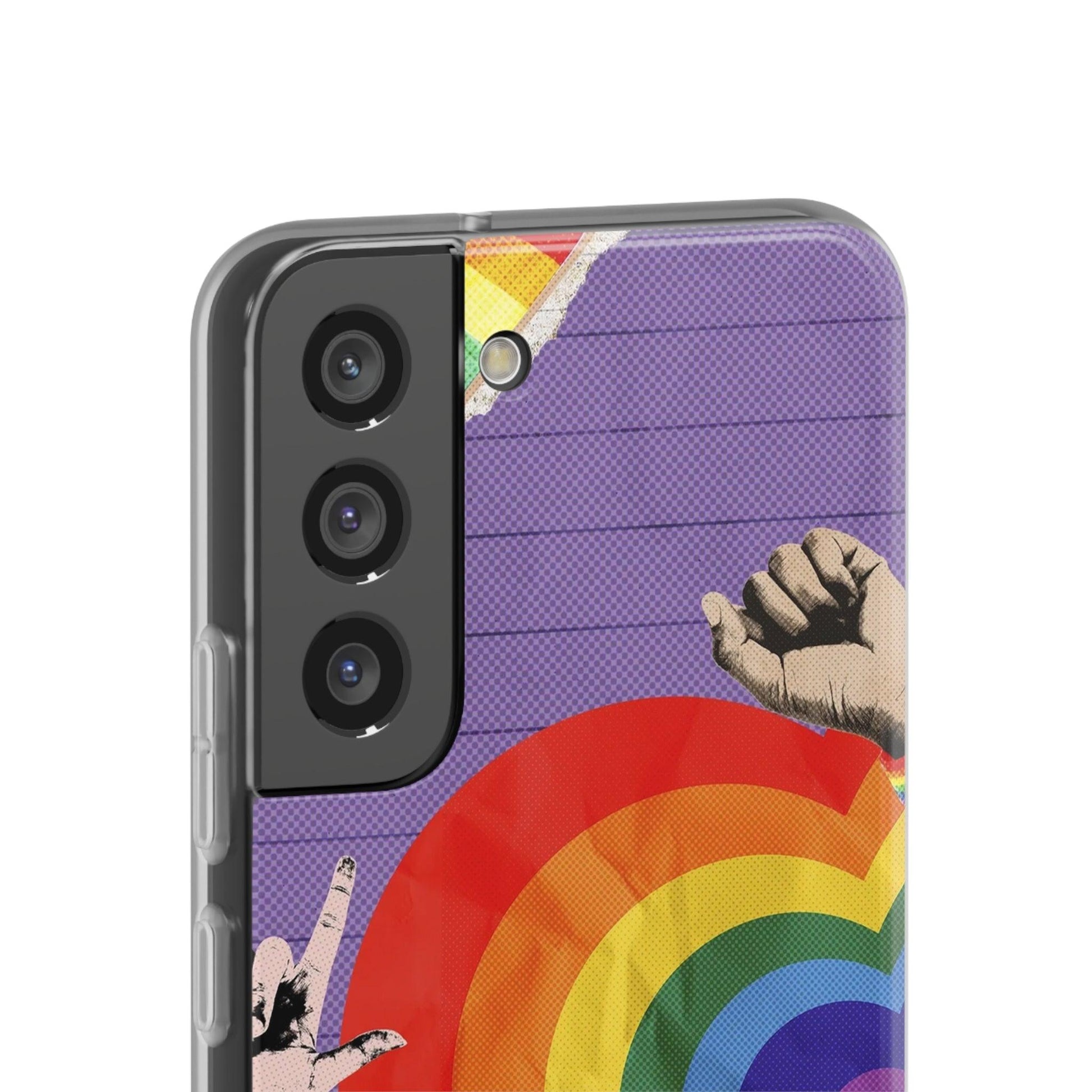 LGBTQWorldwide - ,,REGENBOGEN HERZ" Flexible Handyhülle Accessories, Case, iPhone, iPhone Cases, Phone accessory, Phone Cases, Samsung Cases, silikon, Valentine's Day promotion lgbtq Bekleidung Accessoires unisex Zubehör