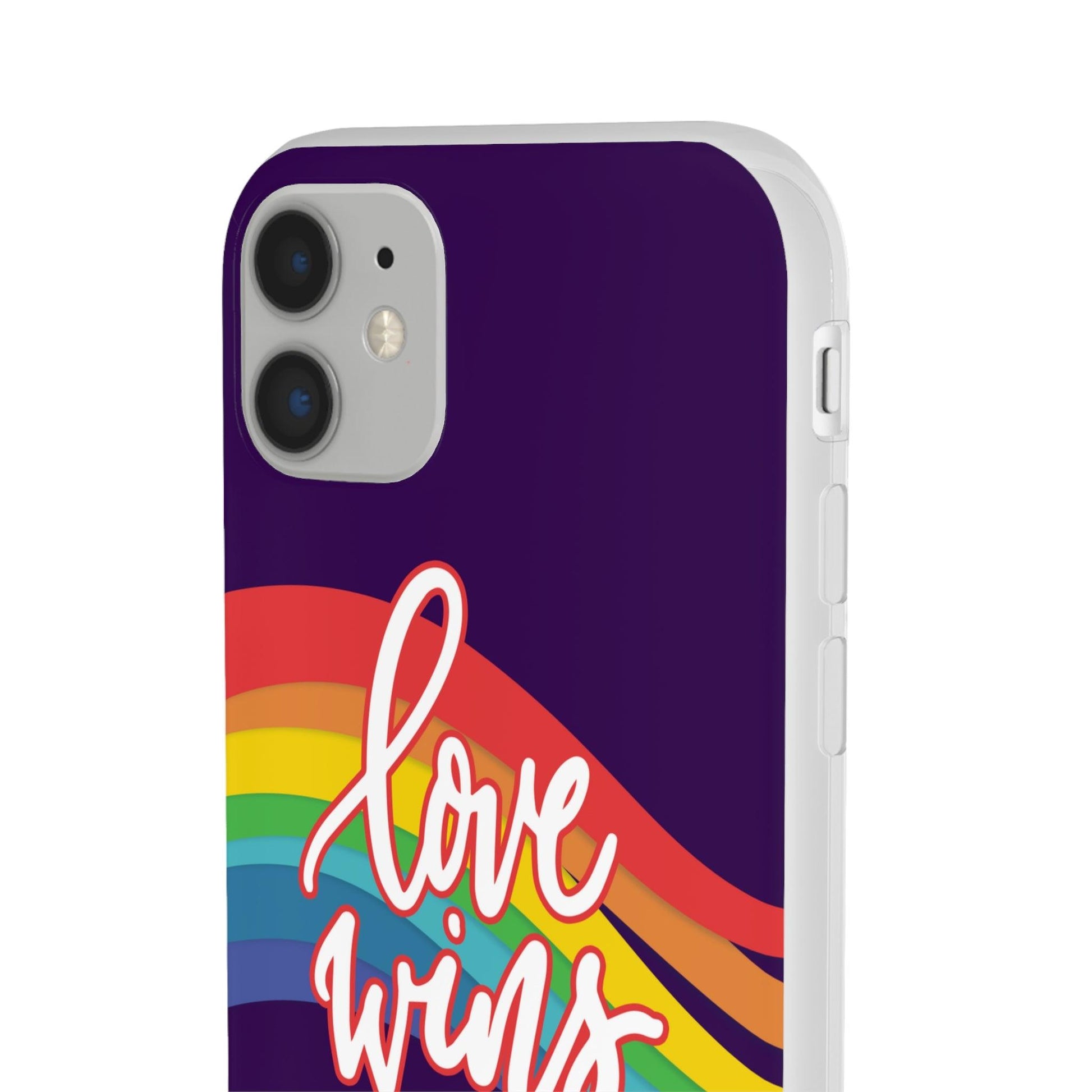 LGBTQWorldwide - ,,LIEBE GEWINNT" Flexible Handyhülle Accessories, Case, iPhone, iPhone Cases, Phone accessory, Phone Cases, Samsung Cases, silikon, Valentine's Day promotion lgbtq Bekleidung Accessoires unisex Zubehör