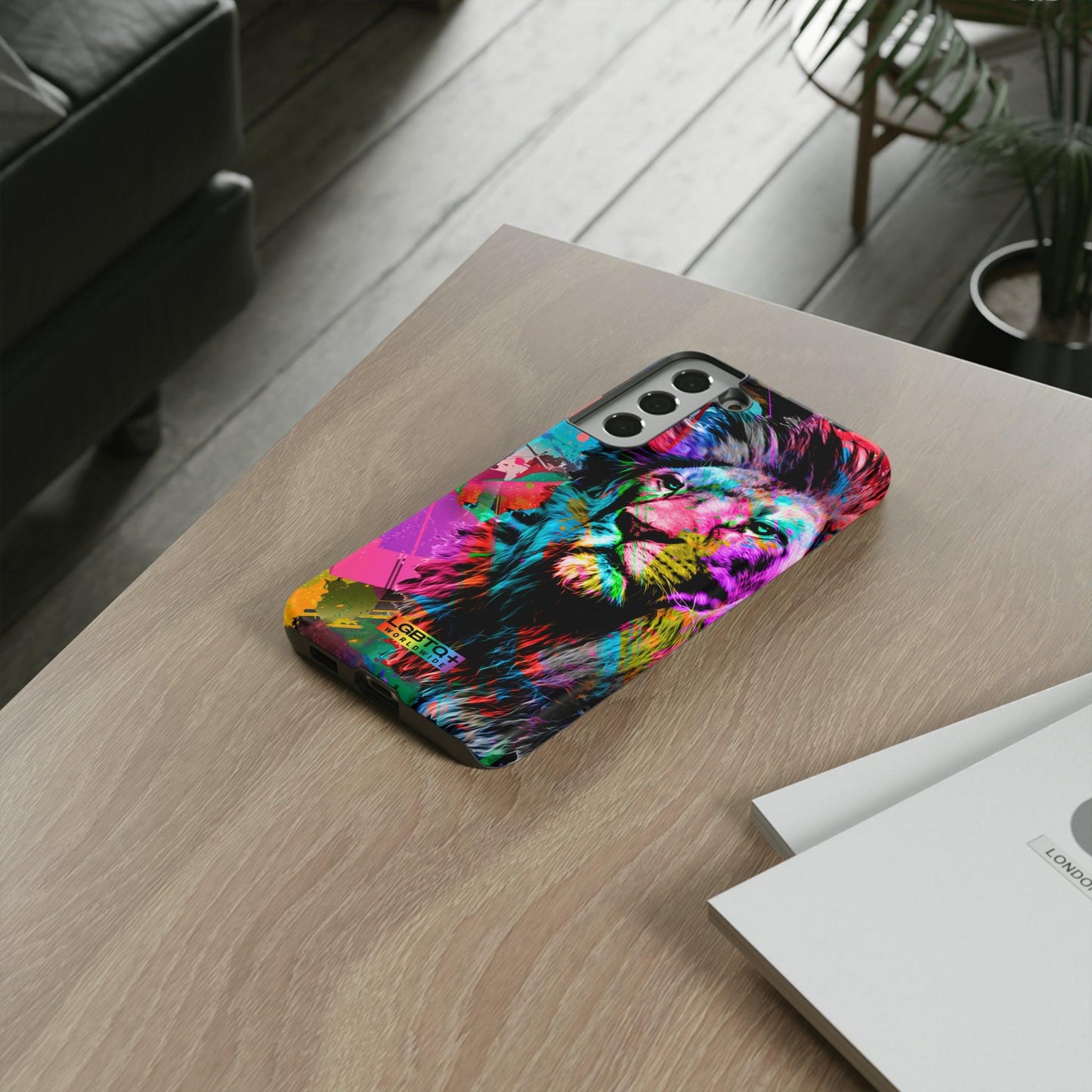 LGBTQWorldwide - ,,STARKER LÖWE" Doppelgehäuse Handyhülle Accessories, Glossy, iPhone Cases, Matte, Phone accessory, Phone Cases, Samsung Cases, Thermo, Valentine's Day Picks lgbtq Bekleidung Accessoires unisex Zubehör