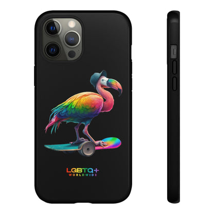 LGBTQWorldwide - ,,FLAMINGO" Doppelgehäuse Handyhülle Accessories, Glossy, iPhone Cases, Matte, Phone accessory, Phone Cases, Samsung Cases, tough, Valentine's Day Picks lgbtq Bekleidung Accessoires unisex Zubehör