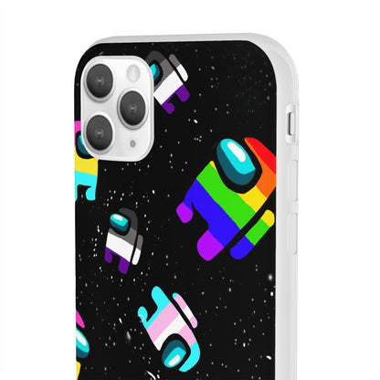 LGBTQWorldwide - ,,IMPOSTER" Flexible Handyhülle Accessories, Case, iPhone, iPhone Cases, Phone accessory, Phone Cases, Samsung Cases, silikon, Valentine's Day promotion lgbtq Bekleidung Accessoires unisex Zubehör