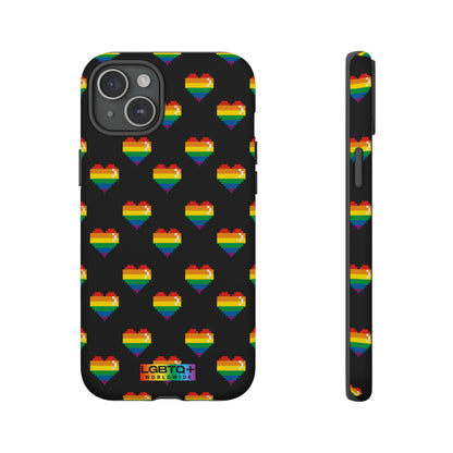 LGBTQWorldwide - ,,COMIC HERZEN" Doppelgehäuse Handyhülle Accessories, Glossy, iPhone Cases, Matte, Phone accessory, Phone Cases, Samsung Cases, Thermo, Valentine's Day Picks lgbtq Bekleidung Accessoires unisex Zubehör