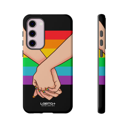 LGBTQWorldwide - ,,TOGETHER PRIDE" Doppelgehäuse Handyhülle Accessories, Glossy, iPhone Cases, Matte, Phone accessory, Phone Cases, Samsung Cases, Thermo, Valentine's Day Picks lgbtq Bekleidung Accessoires unisex Zubehör