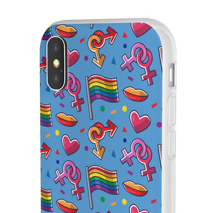 LGBTQWorldwide - ,,FLAGGEN" Flexible Handyhülle Accessories, Case, iPhone, iPhone Cases, Phone accessory, Phone Cases, Samsung Cases, silikon, Valentine's Day promotion lgbtq Bekleidung Accessoires unisex Zubehör