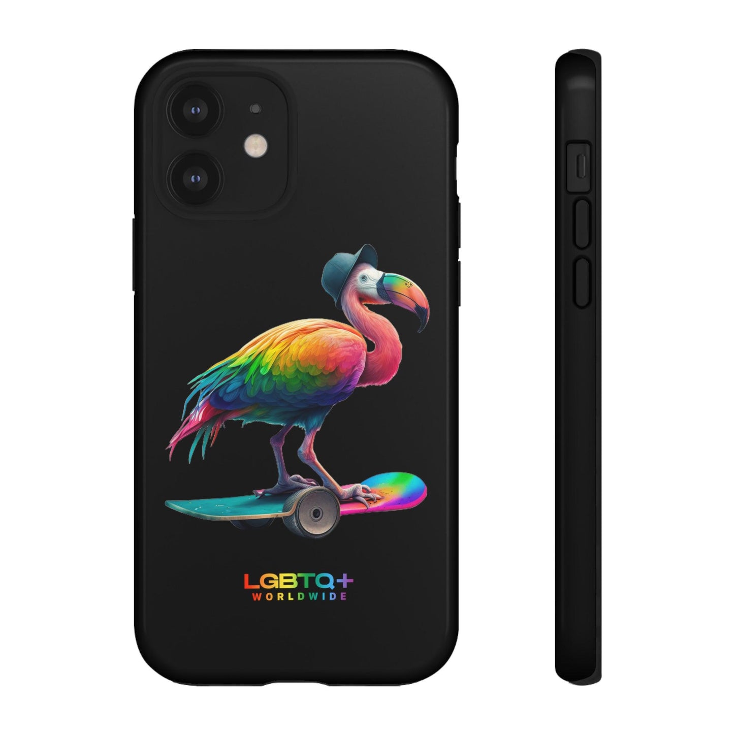 LGBTQWorldwide - ,,FLAMINGO" Doppelgehäuse Handyhülle Accessories, Glossy, iPhone Cases, Matte, Phone accessory, Phone Cases, Samsung Cases, tough, Valentine's Day Picks lgbtq Bekleidung Accessoires unisex Zubehör