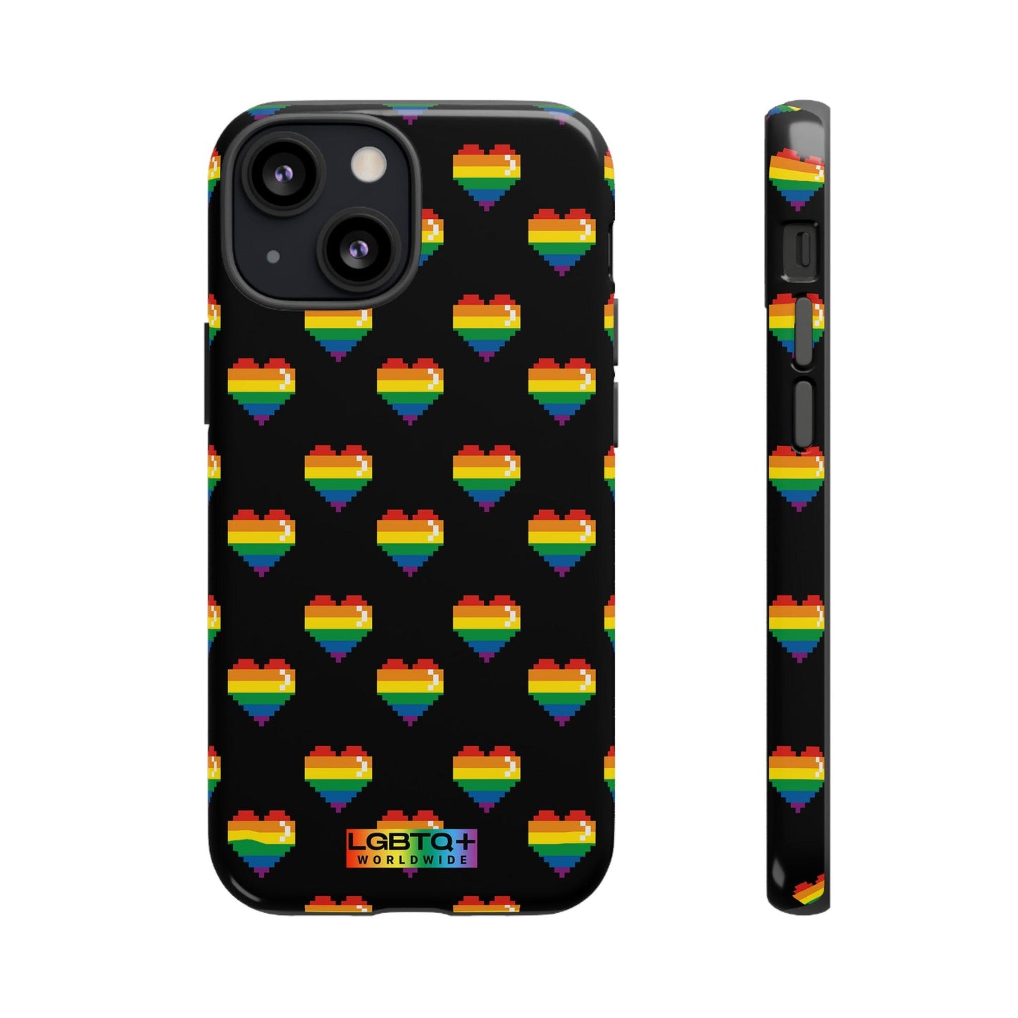 LGBTQWorldwide - ,,COMIC HERZEN" Doppelgehäuse Handyhülle Accessories, Glossy, iPhone Cases, Matte, Phone accessory, Phone Cases, Samsung Cases, Thermo, Valentine's Day Picks lgbtq Bekleidung Accessoires unisex Zubehör