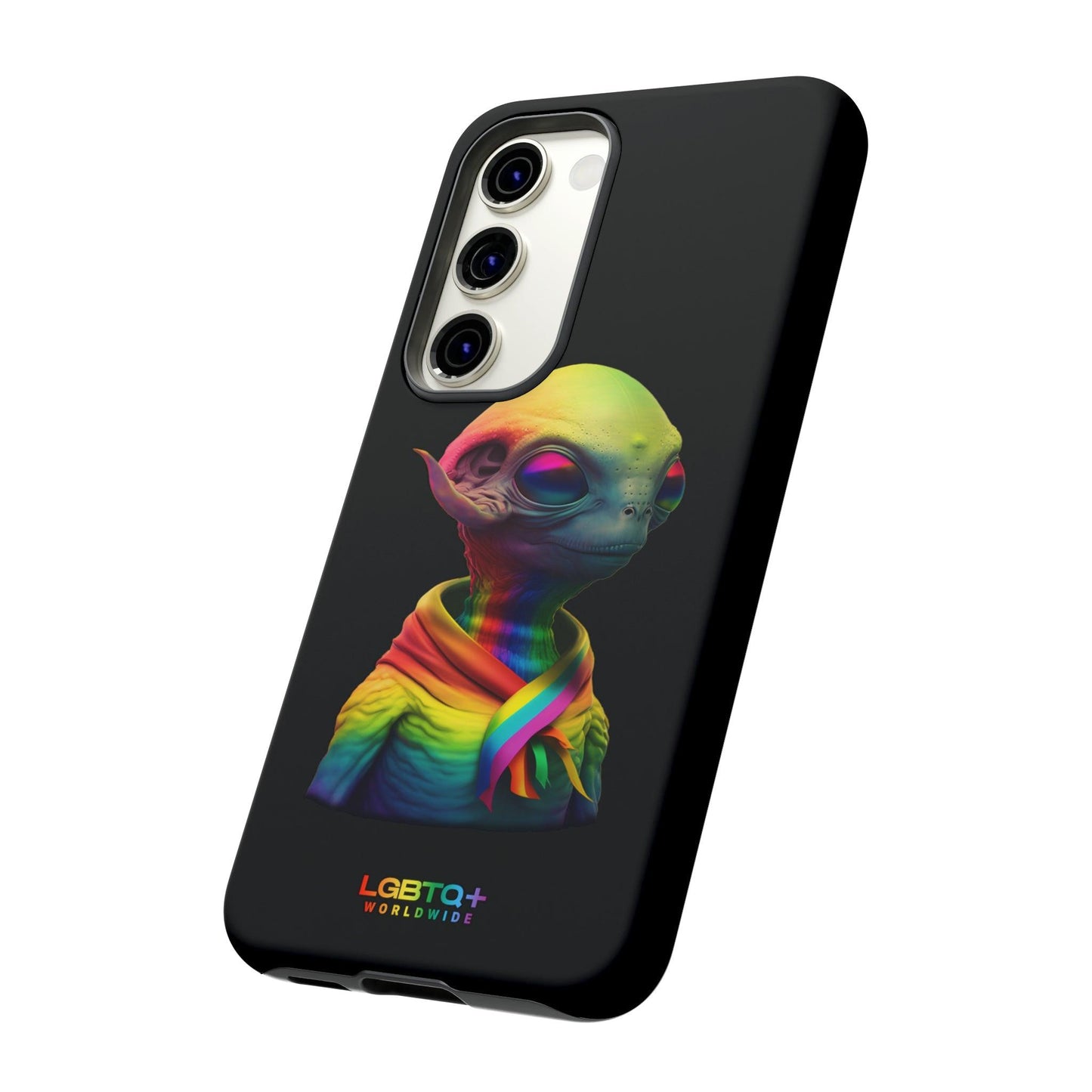 LGBTQWorldwide - ,,ALIEN" Doppelgehäuse Handyhülle Accessories, Glossy, iPhone Cases, Matte, Phone accessory, Phone Cases, Samsung Cases, tough, Valentine's Day Picks lgbtq Bekleidung Accessoires unisex Zubehör