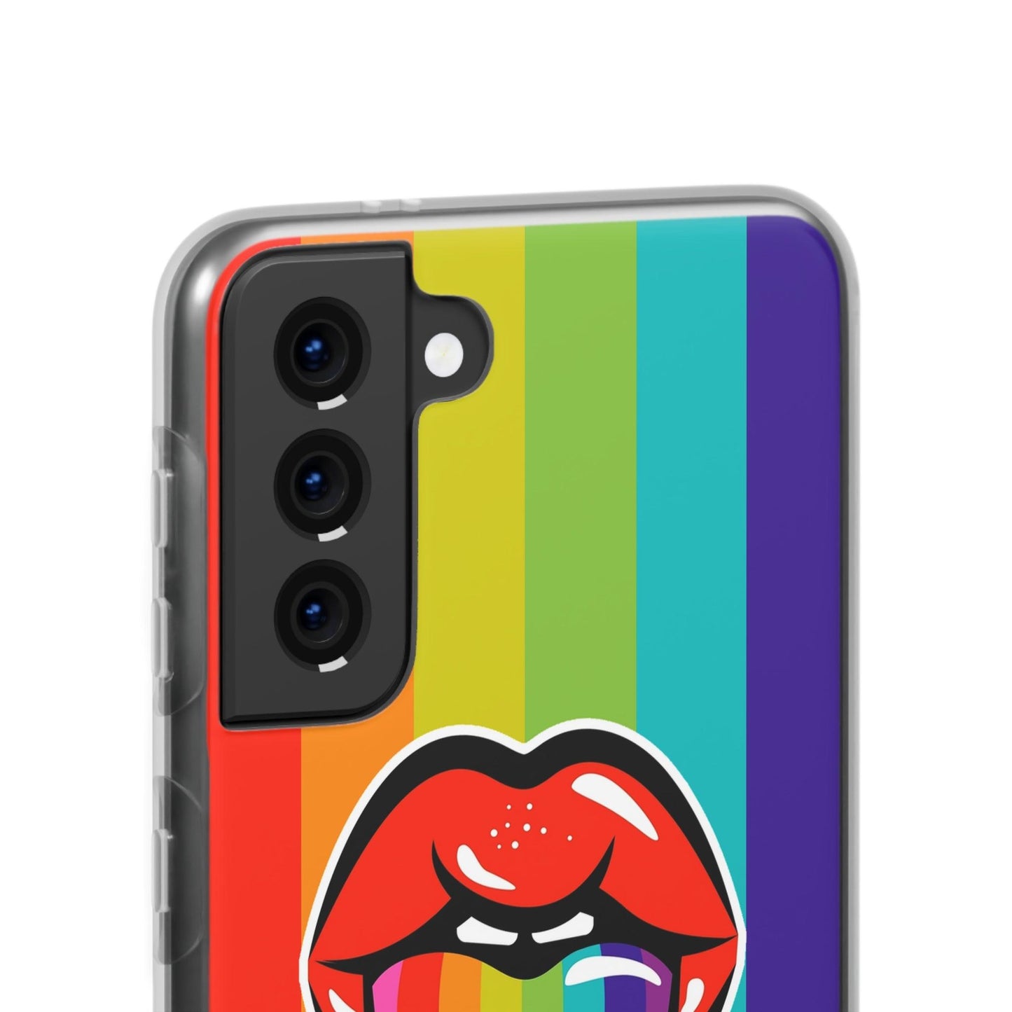 LGBTQWorldwide - ,,LIEBES ZUNGE" Flexible Handyhülle Accessories, Case, iPhone, iPhone Cases, Phone accessory, Phone Cases, Samsung Cases, silikon, Valentine's Day promotion lgbtq Bekleidung Accessoires unisex Zubehör