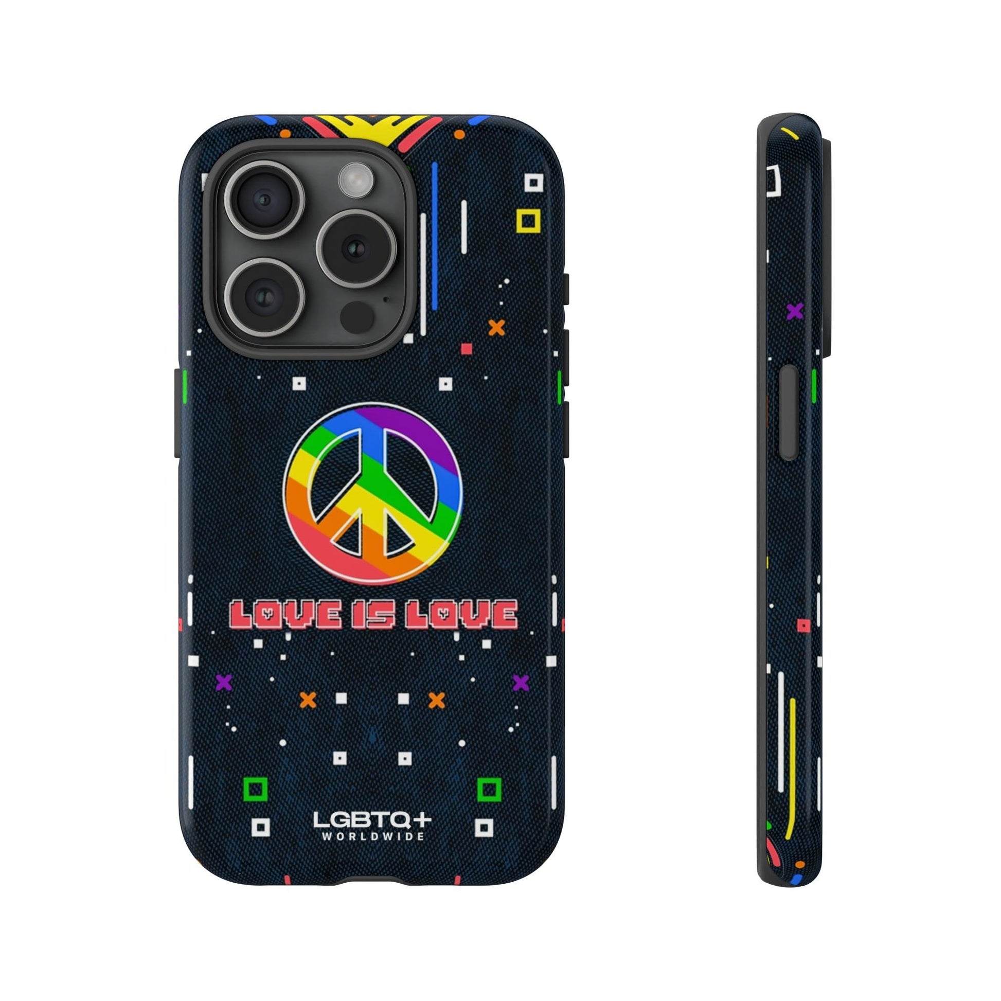 LGBTQWorldwide - ,,PEACE" Doppelgehäuse Handyhülle Accessories, Glossy, iPhone Cases, Matte, Phone accessory, Phone Cases, Samsung Cases, Thermo, Valentine's Day Picks lgbtq Bekleidung Accessoires unisex Zubehör