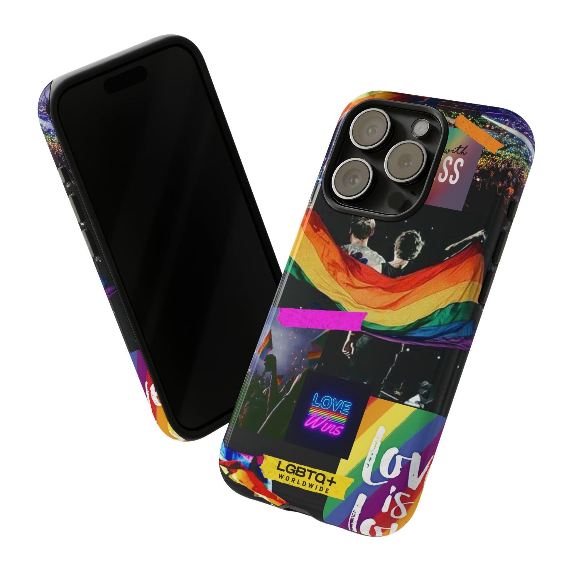 LGBTQWorldwide - ,,COMMUNITY" Doppelgehäuse Handyhülle Accessories, Glossy, iPhone Cases, Matte, Phone accessory, Phone Cases, Samsung Cases, Thermo, Valentine's Day Picks lgbtq Bekleidung Accessoires unisex Zubehör