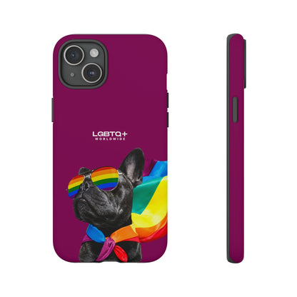 LGBTQWorldwide - ,,GLÜCKLICHER HUND" Doppelgehäuse Handyhülle Accessories, Glossy, iPhone Cases, Matte, Phone accessory, Phone Cases, Samsung Cases, Thermo, Valentine's Day Picks lgbtq Bekleidung Accessoires unisex Zubehör