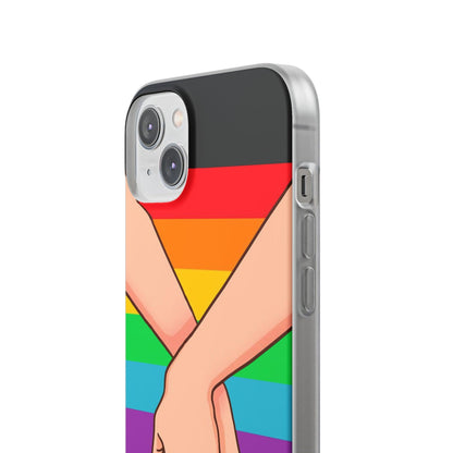 LGBTQWorldwide - ,,TOGETHER PRIDE" Flexible Handyhülle Accessories, Case, iPhone, iPhone Cases, Phone accessory, Phone Cases, Samsung Cases, silikon, Valentine's Day promotion lgbtq Bekleidung Accessoires unisex Zubehör